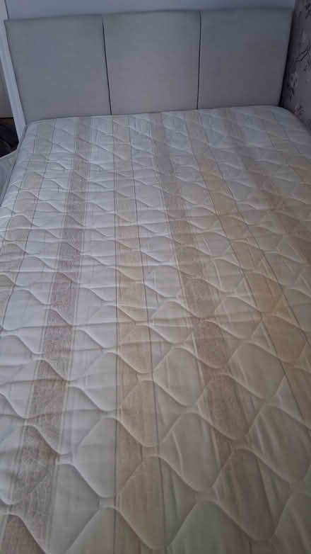 Photo of free 4ft 6" small double bed with mattress and headboard (Wavertree Nook L15) #1