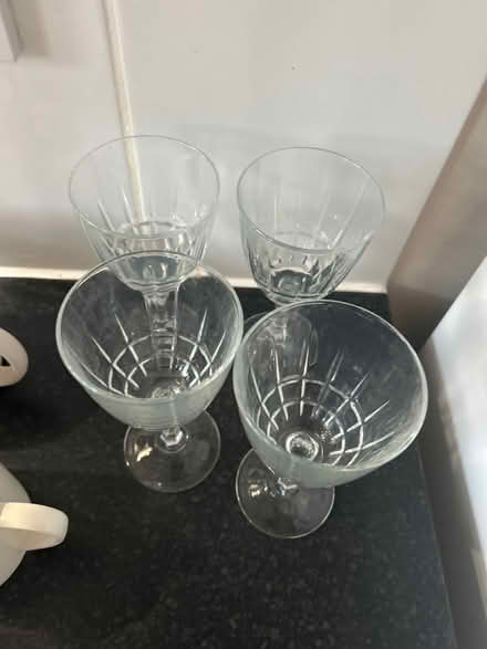 Photo of free Four wine glasses (Trumpington Ward CB2) #2