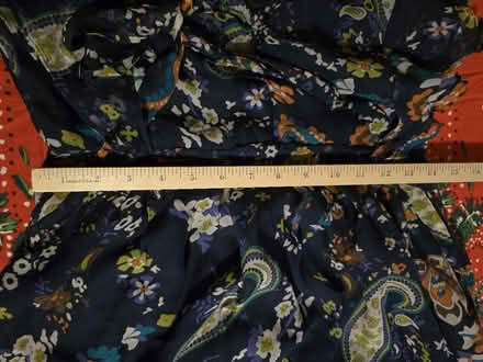 Photo of free Navy Paisley Ruffle Dress (Medium) (West 7th) #3