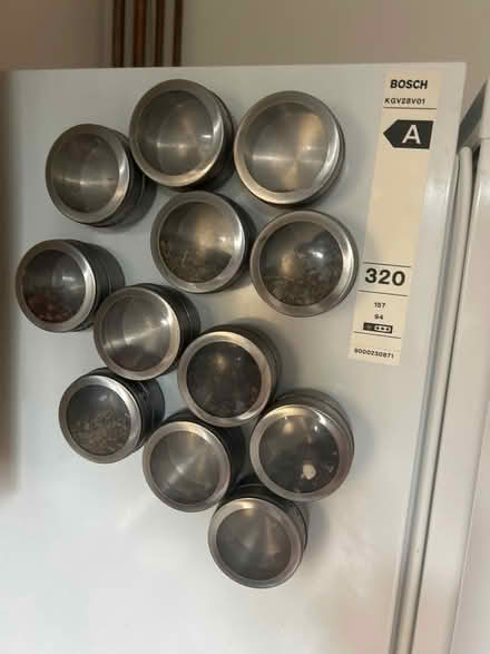 Photo of free 12 magnetic spice jars (Trumpington Ward CB2) #1
