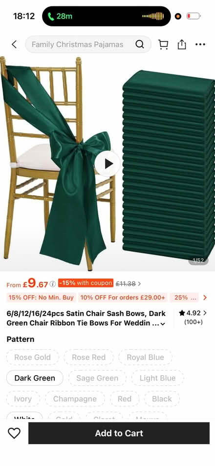 Photo of free Chair sashes (Lewisham SE13) #2