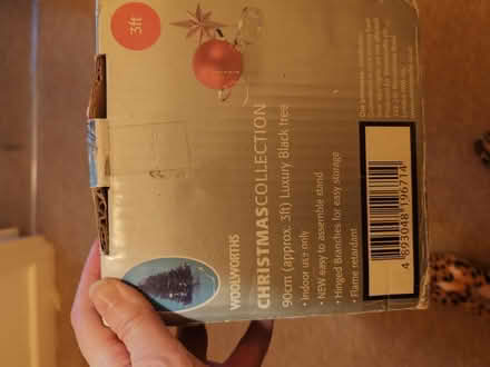 Photo of free 3ft black Christmas tree (Barbourne, WR1) #3