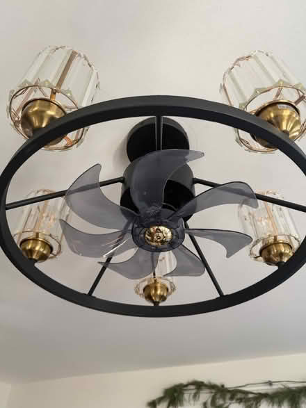 Photo of free Light fixture with fan (Philadelphia/South Jersey) #1