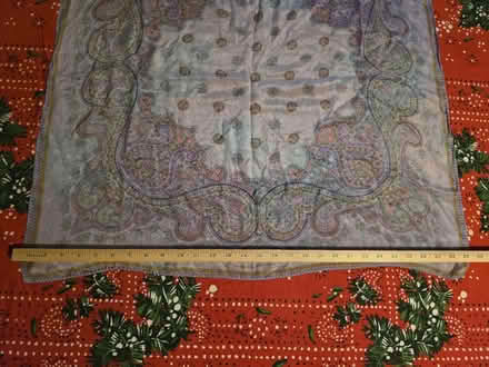 Photo of free Light Blue Paisley Scarf (West 7th) #3