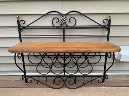 Photo of free Wine Rack with shelf (Stoughton) #1