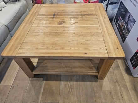 Photo of free Lovely solid oak coffee table (SE25) #1