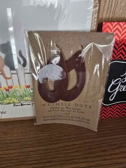 Photo of free Leather Teardrop Earrings (West 7th) #1