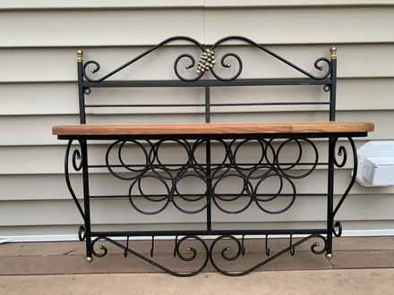Photo of free Wine Rack with shelf (Stoughton) #3