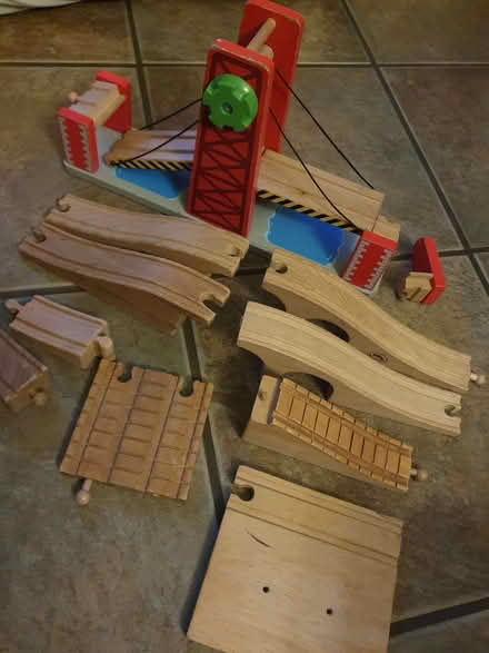 Photo of free Wooden train track in need of repair (Nascot Wood WD24) #1