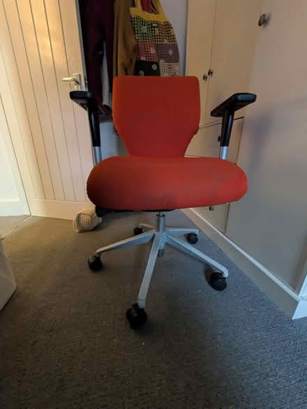 Photo of free Orange office chair (Woodseats S8) #2
