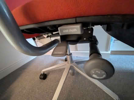 Photo of free Orange office chair (Woodseats S8) #3