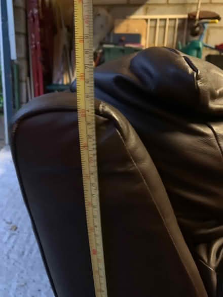 Photo of free Leather sofa - chocolate brown (Great Missenden HP16) #4