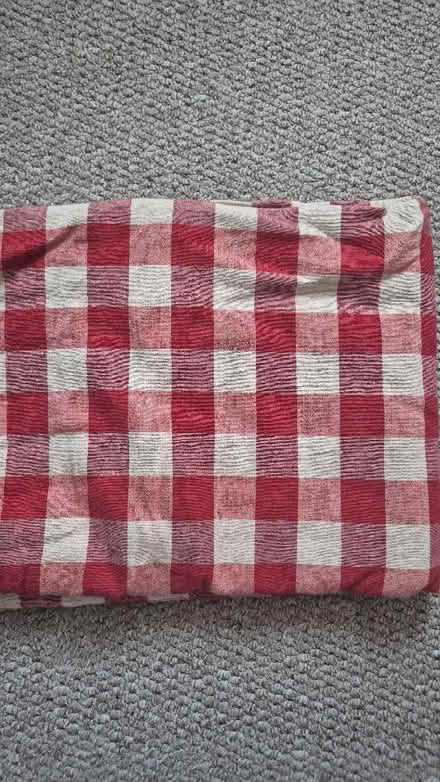 Photo of free Ikea red gingham table cloth (Figge's Marsh CR4) #2