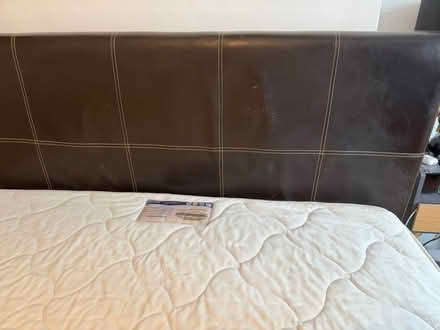 Photo of free King size bed and leather bed frame (Abbey Wood) #4
