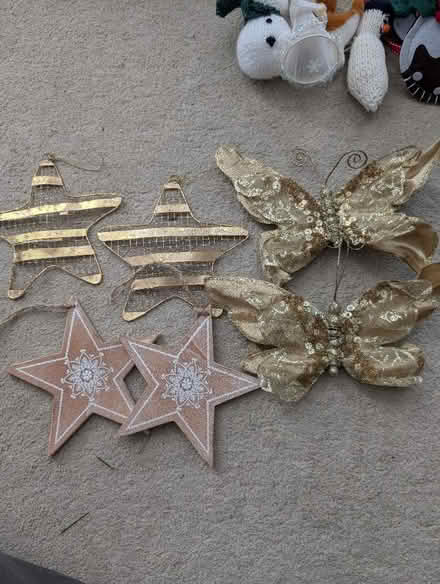 Photo of free Gold Christmas decorations (Cranham Gate GL3) #2