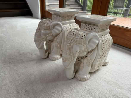 Photo of free Two Ceramic elephants (West Pleasanton) #1