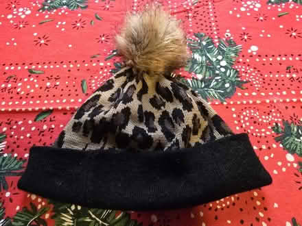 Photo of free Leopard Hat w/ Pom Pom (West 7th) #4