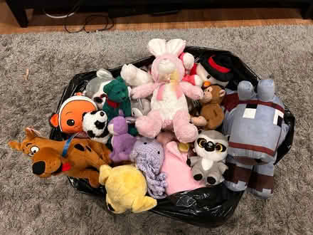Photo of free Bag of Stuffed Toys (San Jose Hillsdale near Ross) #1