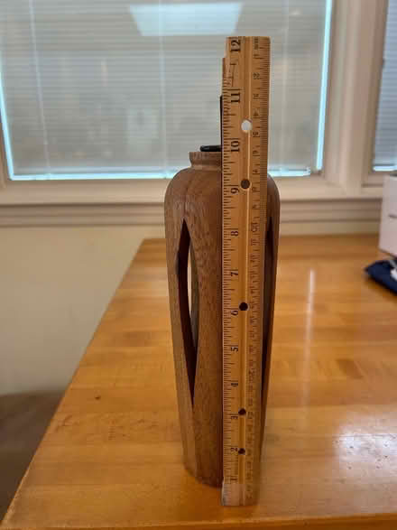 Photo of free Handmade WOOD BUD VASE ~10” tall (San Carlos-El Camino near Hull) #3