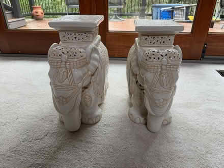 Photo of free Two Ceramic elephants (West Pleasanton) #2