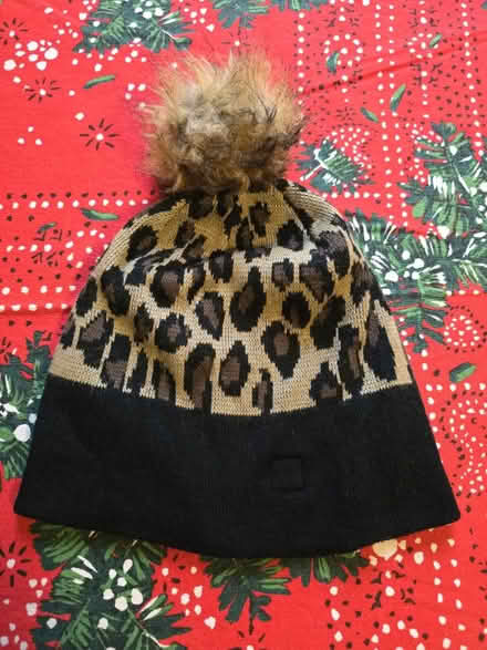 Photo of free Leopard Hat w/ Pom Pom (West 7th) #1