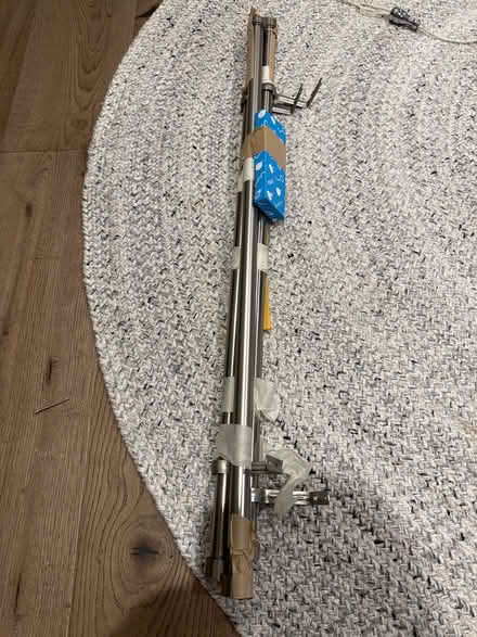 Photo of free 3 chrome curtain rails (BA1) #1