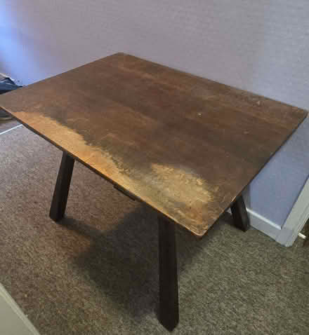 Photo of free solid wooden table (Pontfaen LL14) #1