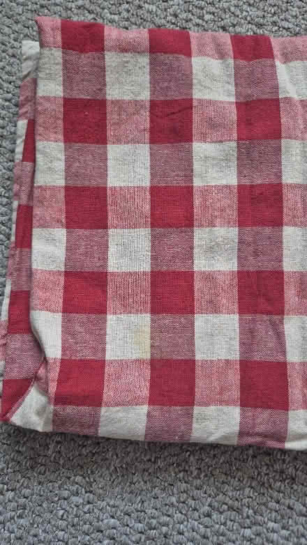 Photo of free Ikea red gingham table cloth (Figge's Marsh CR4) #1