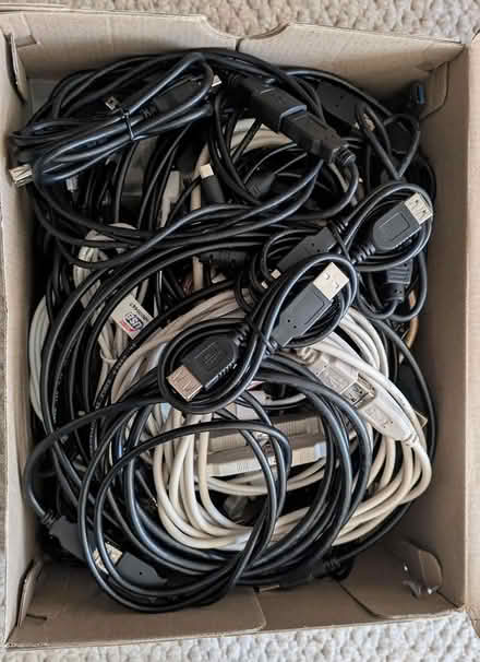 Photo of free Large Selection of USB cables (Sidney Road KT12) #1