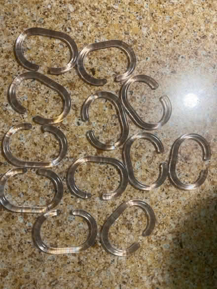 Photo of free 12 shower curtain rings (Kenilworth CV8) #1