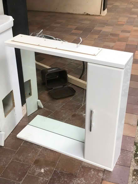 Photo of free Bathroom sink in cabinet with separate wall mounted mirror and cupboards (Brixham TQ5) #2
