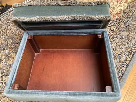 Photo of free Blue Pouffe on castors (Penrith CA11) #3