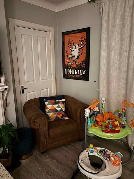 Photo of free Brown chesterfield sofa (Newbury park IG2) #1