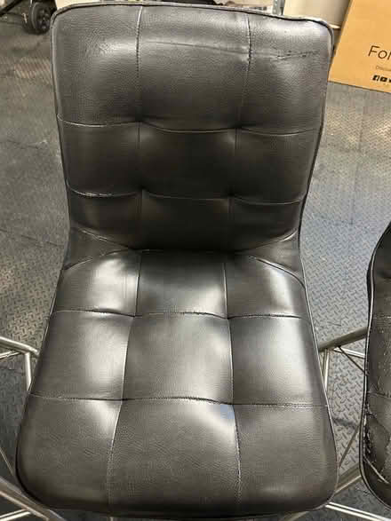 Photo of free 4 grey leather bar stools (Monkstown BT37) #3