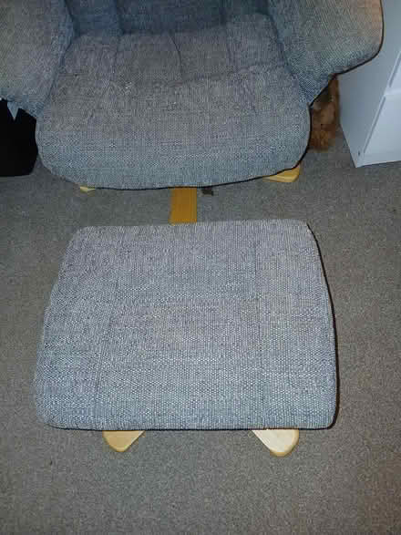 Photo of free Reclining chair and foot stool (HR1) #1