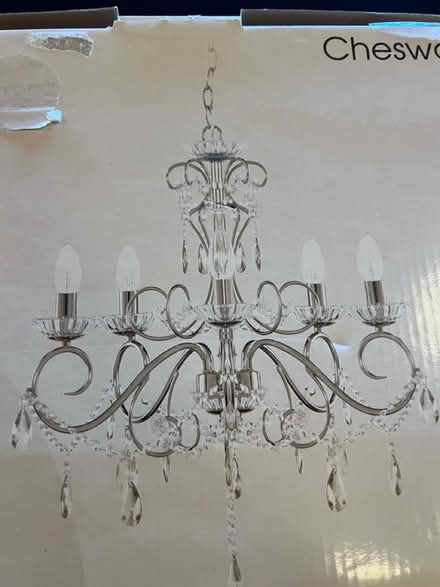 Photo of free Chesworth metal & glass chandelier (Lambs Green RH12) #2