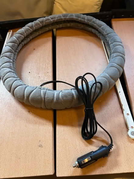 Photo of free Grey heated steering wheel cover (Lambs Green RH12) #1
