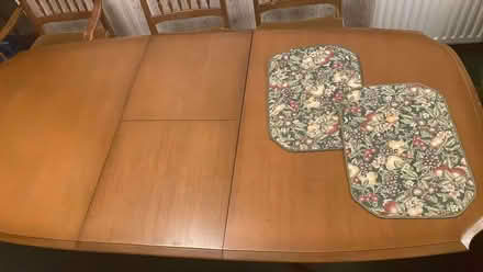 Photo of free Dining table 6/8 seat 6 chairs, matching book case dresser (Old Harlow CM17) #4