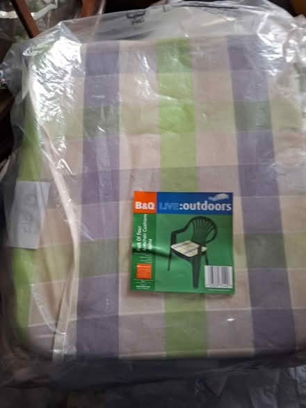 Photo of free 4 garden chair seat pads (South Green CM11) #1
