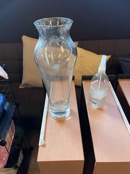 Photo of free Tall glass vase (Lambs Green RH12) #1