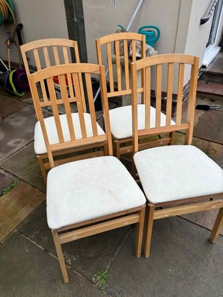 Photo of free Four Folding Dining Chairs (Weston-super-Mare BS23) #1