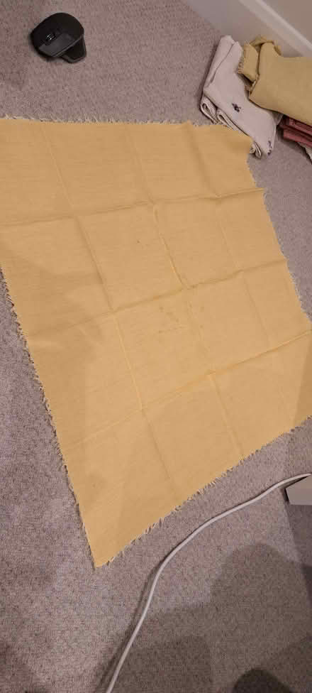 Photo of free Small yellow table cloth (Benfield Valley BN41) #1