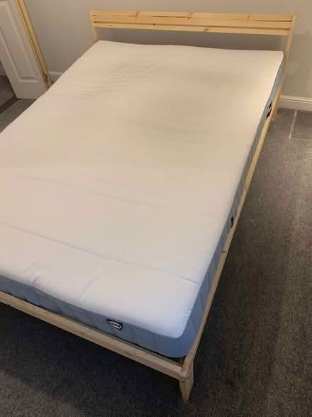Photo of free double bed frame with mattress (Silverknowes, Edinburgh EH4) #2