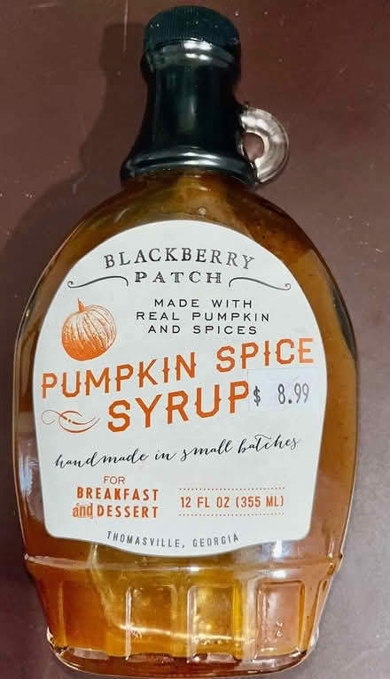 Photo of free PUMPKIN SPICE SYRUP- Full Bottle (Maryland) #1