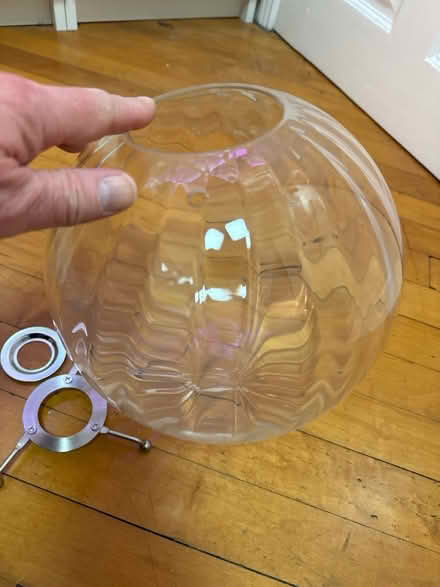 Photo of free Glass ceiling lamp shade (Dromore, BT25) #1
