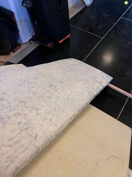 Photo of free Grey velvet king size headboard (Lambs Green RH12) #2