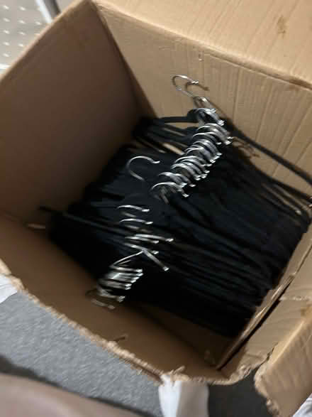 Photo of free Velvet black coat hangers 45 (ware SG12) #2