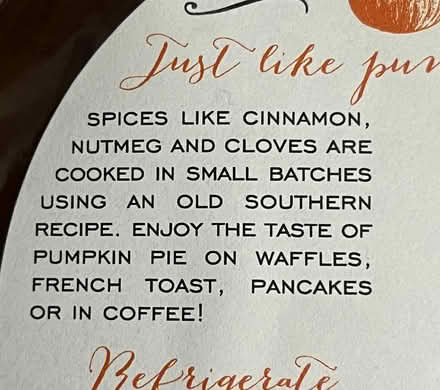 Photo of free PUMPKIN SPICE SYRUP- Full Bottle (Maryland) #2