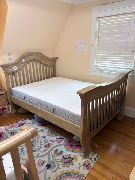 Photo of free Full Sized Wood Bed Frames (Fleetwood NY) #1