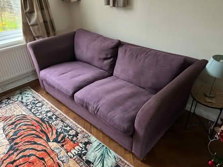 Photo of free Purple John Lewis sofa (Trumpington Ward CB2) #2